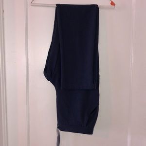 Navy Blue scrub bottoms.